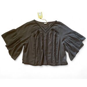 NWT True Craft Grey 100% Cotton Women's Blouse Size 3X Brand New